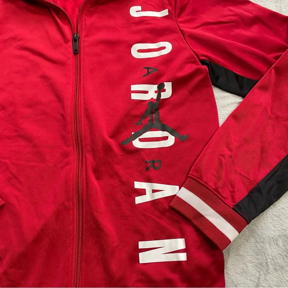 Air Jordan Jacket Large 12-13 Youth Boys Kids Track‎ Athletic Red Jumpman
